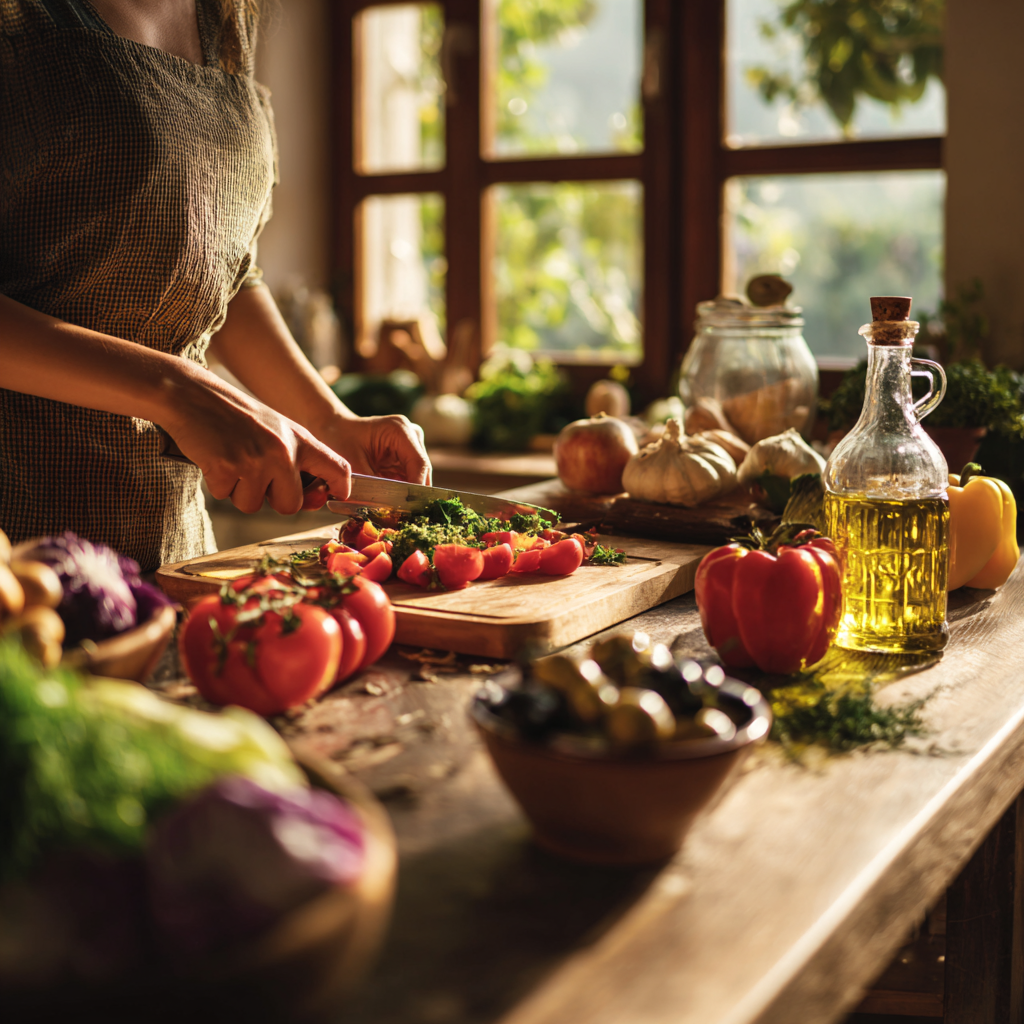 Cibo mediterraneo sano